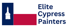 Logo for Elite Cypress Painters that looks like a Texas flag.